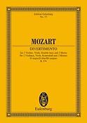 Mozart: Divertimento No. 17 D major KV 334