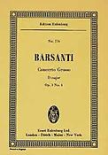 Barsanti: Concerto grosso D major op. 3/4