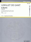Loeillet de Gant: Six Duets Vol. 1