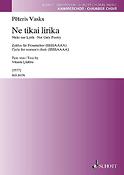 Peteris Vasks: Ne tikai lirika