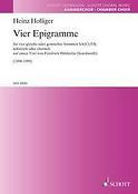 Holliger: Vier Epigramme