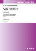 Penderecki: Quid sum miser from: Dies illa