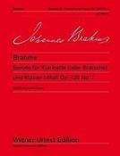 Brahms: Sonate in f-moll op. 120 Nr. 1 fuer Klarinette (Altviool) und Klavier