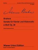 Brahms: Sonate in e-moll for Violoncello und Klavier op. 38