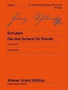 Franz Schubert: The three Scherzi for Piano D 593/1-2, D 570(Edited from the sources by Jochen Reutt