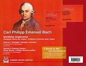 Carl Philip Emanuael Bach: Sämtliche Orgelwerke - 2 Bände im SET
