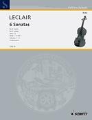 Leclair: 6 Sonaten 1 Opus 12 (Altviool)