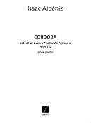 Isaac Albeniz: Cordoba Chants D'Espagne N 4 Pour Piano