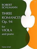 Schumann: Three Romances Op. 94 For Viola and Piano