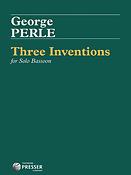 George Perle: Three Inventions (Bassoon Unaccompanied)
