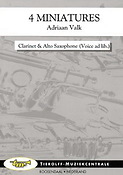 Adriaan Valk: 4 Miniatures, Clarinet & Alto Saxophone + Voice