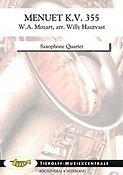 Wolfgang Amadeus Mozart: Menuet K.V. 355, Saxophone Quartet