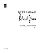 Richard Strauss: 5 Piano Pieces op. 3