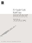 Kuhlau: Variations on the Irish Folk Song The Last Rose of Summer op. 105 (Fluit, Piano)