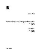 Arvo Pärt For Alina: Variationen zur Gesundung von Arinuschka