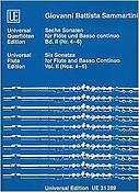Sammartini: 6 Sonatas - Sonatas No. 4-6 (Fluit, Piano)