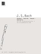 Bach: Rondeau - Bourrée - Menuet - Badinerie fur Blockflöten (ATB) BWV 1067