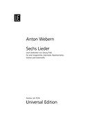 Anton Webern: 6 Lieder op. 14