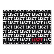Ansichtkaart Liszt text (10 pcs)