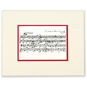 Passepartout Mozart-Notes(20 x 25 cm)