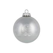 Christmas tree ball Sheet music silver(7 cm)