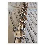 Ansichtkaart Flute/music (10 pcs)