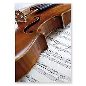 Ansichtkaart Violin/music (10 pcs)