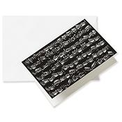 Ansichtkaart Sheet music black A6(envelope)