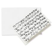 Ansichtkaart Sheet music white A6(envelope)