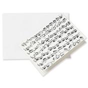 Ansichtkaart Sheet music white A7(A 7, with envelpoe)