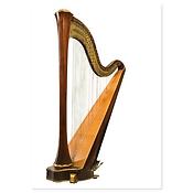 Ansichtkaart Harp (10 pcs)