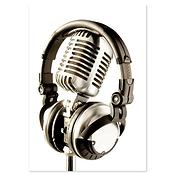 Ansichtkaart Microphone