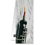 Bookmark Oboe/Sheet music magnetic(4,5 x 10, 5 cm)