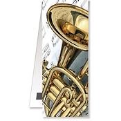 Bookmark Trumpet/Sheet music magnetic(4,5 x 10, 5 cm)