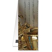 Bookmark Saxophone/Sheet music magnetic(4,5 x 10, 5 cm)