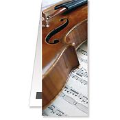 Bookmark Violin/Sheet music magnetic(4,5 x 10, 5 cm)