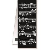 Bookmark Sheet music black magnetic(magnetic, 40,5 x 4,4 cm)