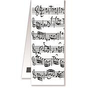 Bookmark Sheet music white magnetic(magnetic, 40,5 x 4,4 cm)