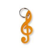 Key ring G-clef felt yellow