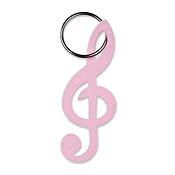 Keyring G-Clef felt pink(9,5 cm)
