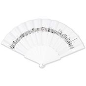 Fan Line of notes white(Textile/plastics 23 x 40 cm)