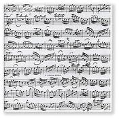 Paper napkins Sheet music 33x33cm