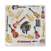 Paper napkins Instruments 25x25cm