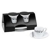 Espresso set Line of notes (2 pcs)(2 x cups and saucers)