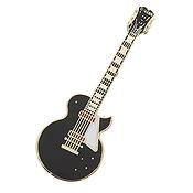 Pin E-Guitar black(3,9 x 1,4 cm)