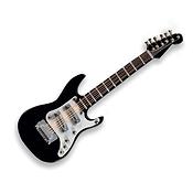 Miniature pin Electric Guitar black
