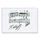 Magnet Liszt white(5,3 x 7,8 cm)
