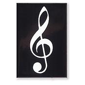 Magnet G-clef black