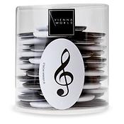 Magnet box G-clefs b/w ass. (50 pcs)
