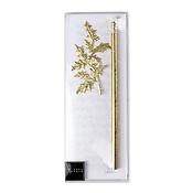 Notepad Christmas midi gold(pad line of notes, 90 sheets, 7,3 x 20,4 cm, 1 pencil gold, decoration g